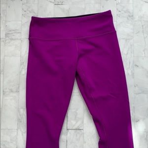 Lululemon Wunder Under Crop Reversible Size 6